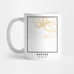 NAPLES ITALY CITY STREET MAP ART Mug